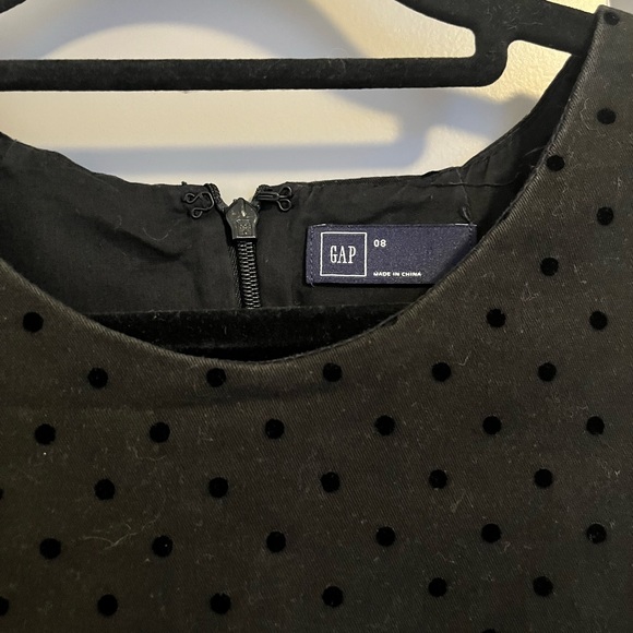 GAP Black Polka Dot Fit and Flare dress - Picture 2 of 3